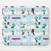 Linus baut einen Schneemann Mousepad (Vorne)