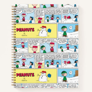 Linus baut einen Schneemann Notizblock