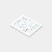 Linus baut einen Schneemann Post-it Klebezettel (angewinkelt)