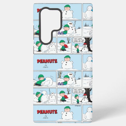 Linus baut einen Schneemann Samsung Galaxy Hülle (Rückseite)