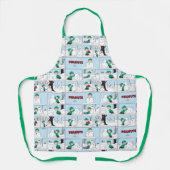 Linus baut einen Schneemann Schürze (Vorderseite)