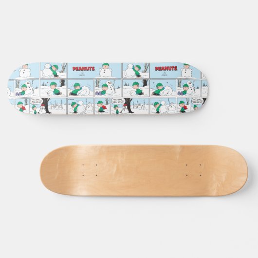 Linus baut einen Schneemann Skateboard (Horizontal)
