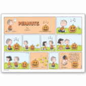 Linus & Lucy | Gesang Jack-O-Lantern Aufkleber (Vorderseite)
