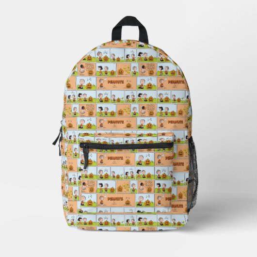 Linus & Lucy | Gesang Jack-O-Lantern Bedruckter Rucksack (Vorderseite)