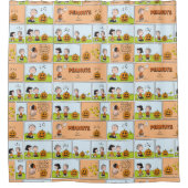 Linus & Lucy | Gesang Jack-O-Lantern Duschvorhang (Vorderseite)