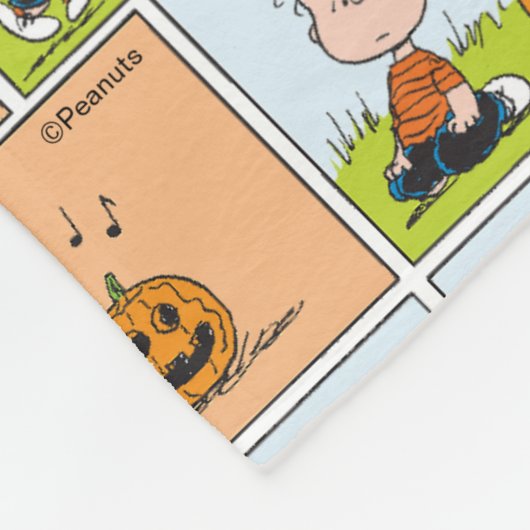 Linus & Lucy | Gesang Jack-O-Lantern Fleecedecke (Ecke)
