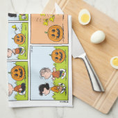 Linus & Lucy | Gesang Jack-O-Lantern Geschirrtuch (Viertel Falte)
