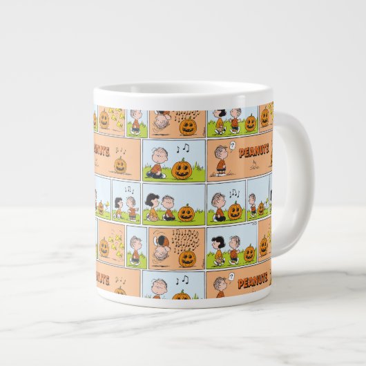 Linus & Lucy | Gesang Jack-O-Lantern Jumbo-Tasse (Vorderseite Rechts)