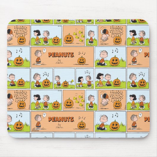 Linus & Lucy | Gesang Jack-O-Lantern Mousepad (Vorne)