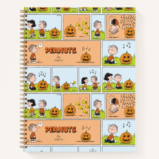 Linus & Lucy | Gesang Jack-O-Lantern Notizblock (Vorderseite)