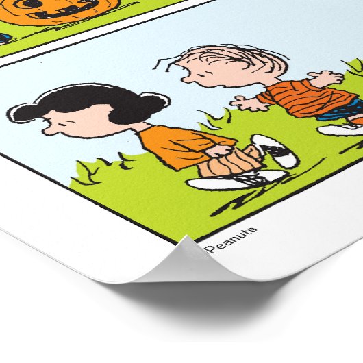 Linus & Lucy | Gesang Jack-O-Lantern Poster (Ecke)