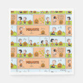 Linus & Lucy | Gesang Jack-O-Lantern Serviette (Vorderseite)