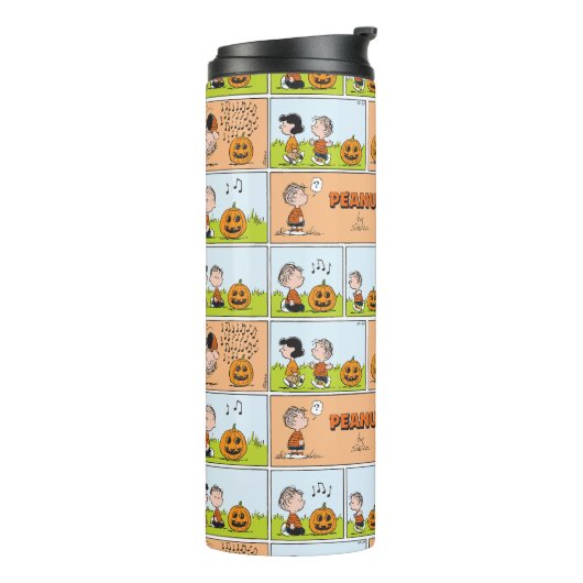Linus & Lucy | Gesang Jack-O-Lantern Thermosbecher (Nach links gedreht)
