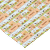 Linus & Lucy | Gesang Jack-O-Lantern Tischdecke (Schrägansicht)