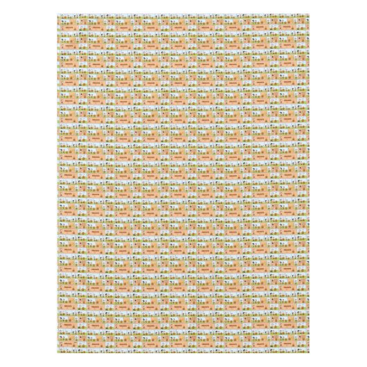 Linus & Lucy | Gesang Jack-O-Lantern Tischdecke (Vorderseite)
