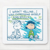 Linus & Lucy "Ich schrie nicht.." Mousepad (Vorne)