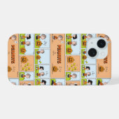 Linus & Lucy | Singender Kürbis iPhone 15 Hülle (Rückseite (Horizontal))