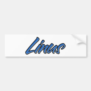 Linus Name blue Aufkleber Sticker Autoaufkleber