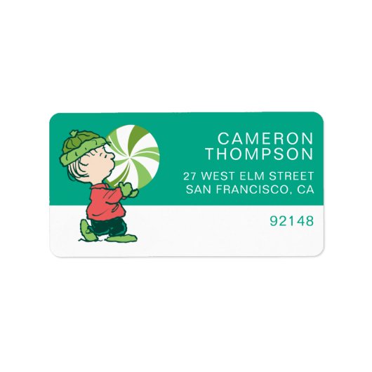 Linus Peppermint Candy Adressaufkleber (Vorne)