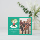 Linus Peppermint Candy Feiertagspostkarte (Stehend Vorderseite)