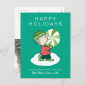 Linus Peppermint Candy Feiertagspostkarte (Vorne/Hinten)