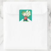 Linus Peppermint Candy Quadratischer Aufkleber (Tasche)