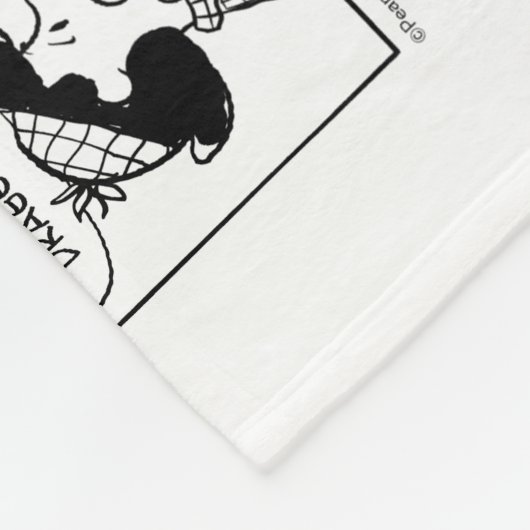 Linus Tells Lucy Sie ist Crabby Fleecedecke (Ecke)