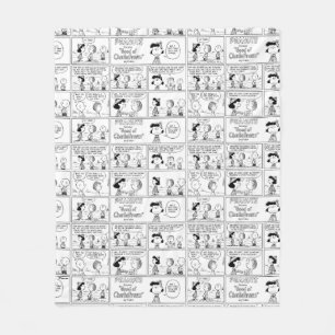 Linus Tells Lucy Sie ist Crabby Fleecedecke