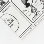Linus Tells Lucy Sie ist Crabby Fleecedecke (Ecke)