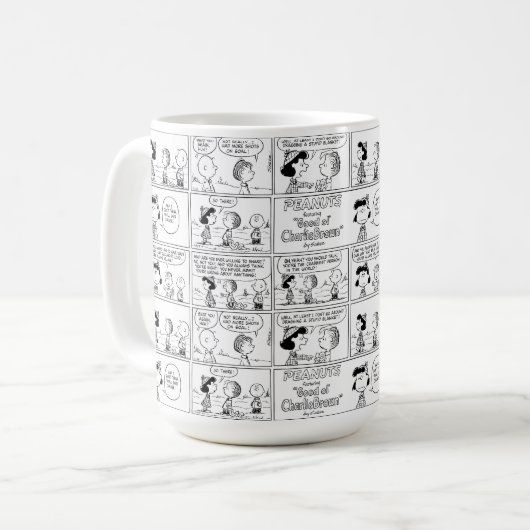 Linus Tells Lucy Sie ist Crabby Kaffeetasse (Vorderseite Links)