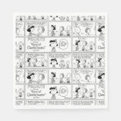 Linus Tells Lucy Sie ist Crabby Serviette (Vorderseite)