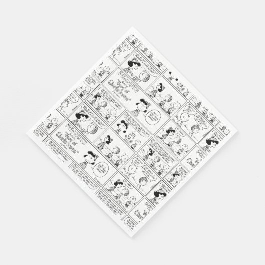 Linus Tells Lucy Sie ist Crabby Serviette (Ecke)