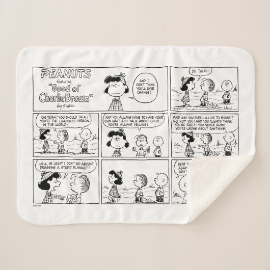 Linus Tells Lucy Sie ist Crabby Sherpadecke (Vorderseite (Horizontal))