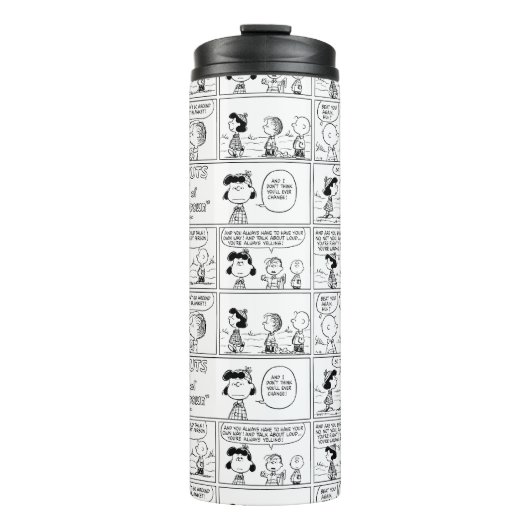 Linus Tells Lucy Sie ist Crabby Thermosbecher (Vorderseite)