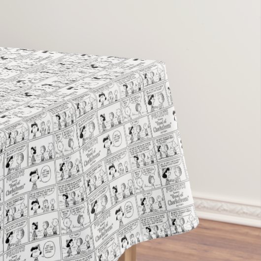 Linus Tells Lucy Sie ist Crabby Tischdecke (Beispiel)