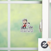 Linus tröstet von Snoopy's Ohr Fensteraufkleber (Zuhause)