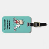 Linus tröstet von Snoopy's Ohr Gepäckanhänger (Vorderseite horizontal)