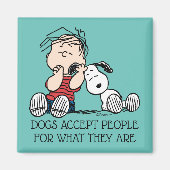 Linus tröstet von Snoopy's Ohr Magnet (Vorne)