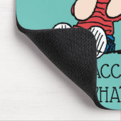 Linus tröstet von Snoopy's Ohr Mousepad (Ecke)