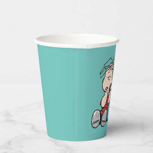 Linus tröstet von Snoopy's Ohr Pappbecher (Rechts)