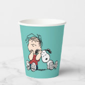 Linus tröstet von Snoopy's Ohr Pappbecher (Vorderseite)