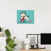 Linus tröstet von Snoopy's Ohr Poster (Heimbüro)