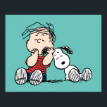 Linus tröstet von Snoopy's Ohr Poster<br><div class="desc">Karo aus Linus sind zum Kotzen seinen Daumen und benutzte Snoopys Ohr als Sicherheitsdecke.</div>