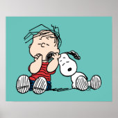 Linus tröstet von Snoopy's Ohr Poster (Vorne)