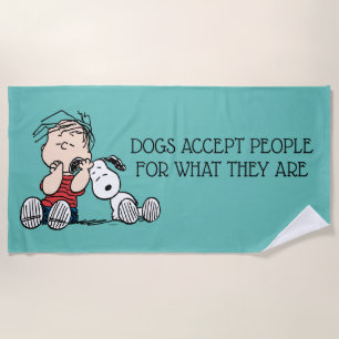 Linus tröstet von Snoopy's Ohr Strandtuch