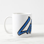 Linus Vorname Name blue Tasse Kaffeetasse (Links)