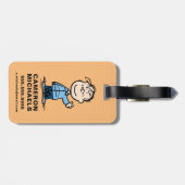 Linus Waving Gepäckanhänger (Rückseite horizontal)