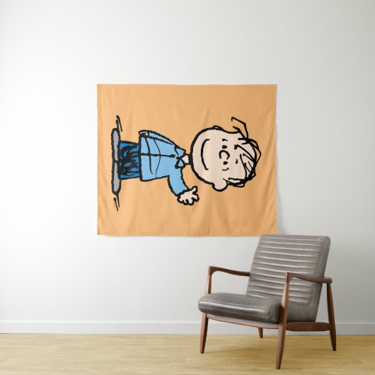 Linus Waving Wandteppich (Beispiel (Horizontal))