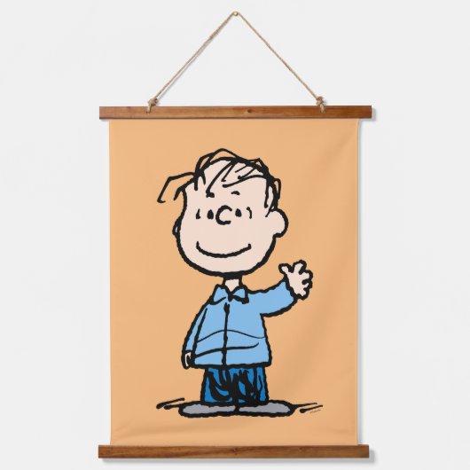 Linus Waving Wandteppich Mit Holzrahmen (Vorderseite)