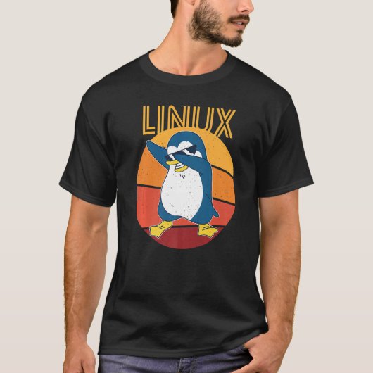 Linux Admin Cool Penguin Nerd Informatics Premium T-Shirt (Vorderseite)
